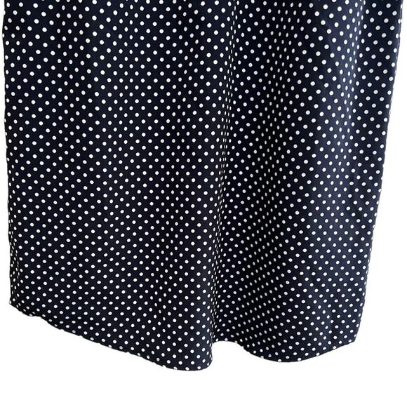 The Limited Dress Navy Blue & White Polka Dot Henley Shift -Size S NWT🏷 classy! - Picture 8 of 16